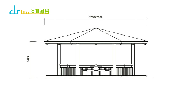 仿木凉亭